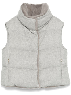 Silk/Cashmere Quilted Vest