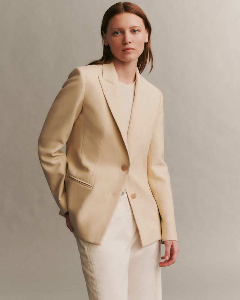 Husband Blazer In Cotton Linen