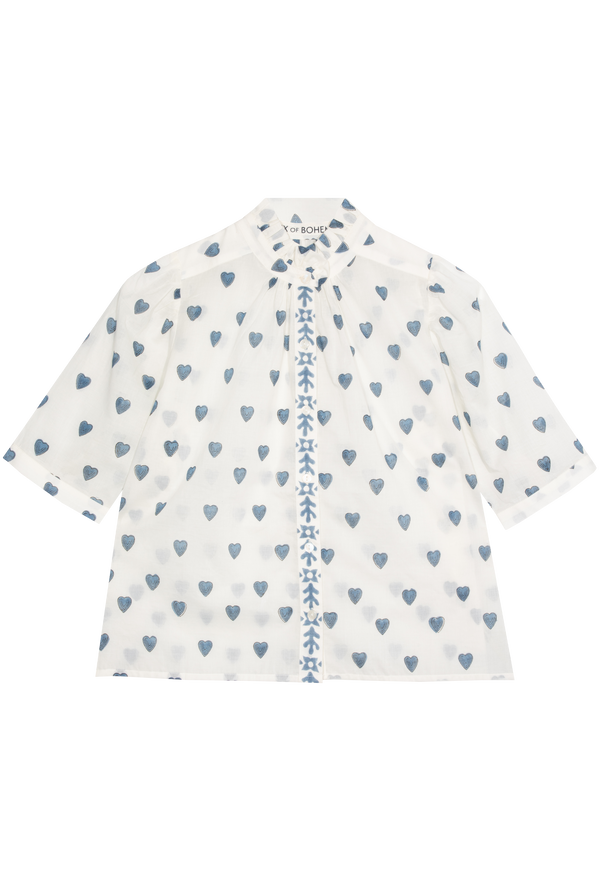 Winn Indigo Heart Shirt