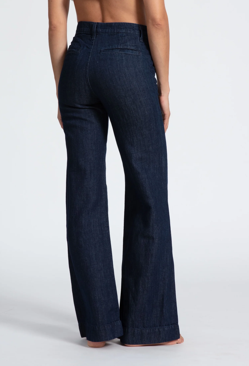 Denim Trouser Indigo Linen