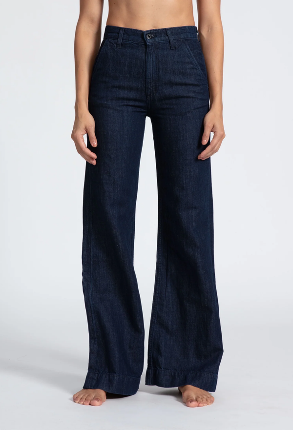 Denim Trouser Indigo Linen