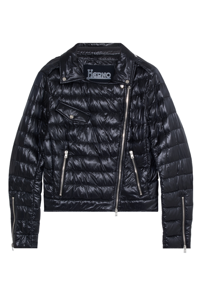 Nylon Lightweight Moto Jacket