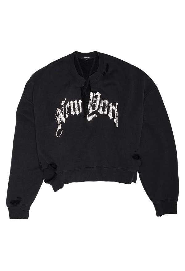 New York Cropped Crewneck