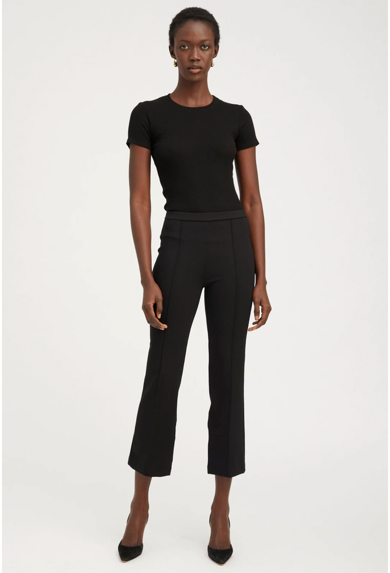 Ankle Flare Pant With Pintucks