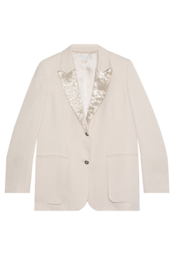 Sweet Pea Blazer w/ Beaded Label