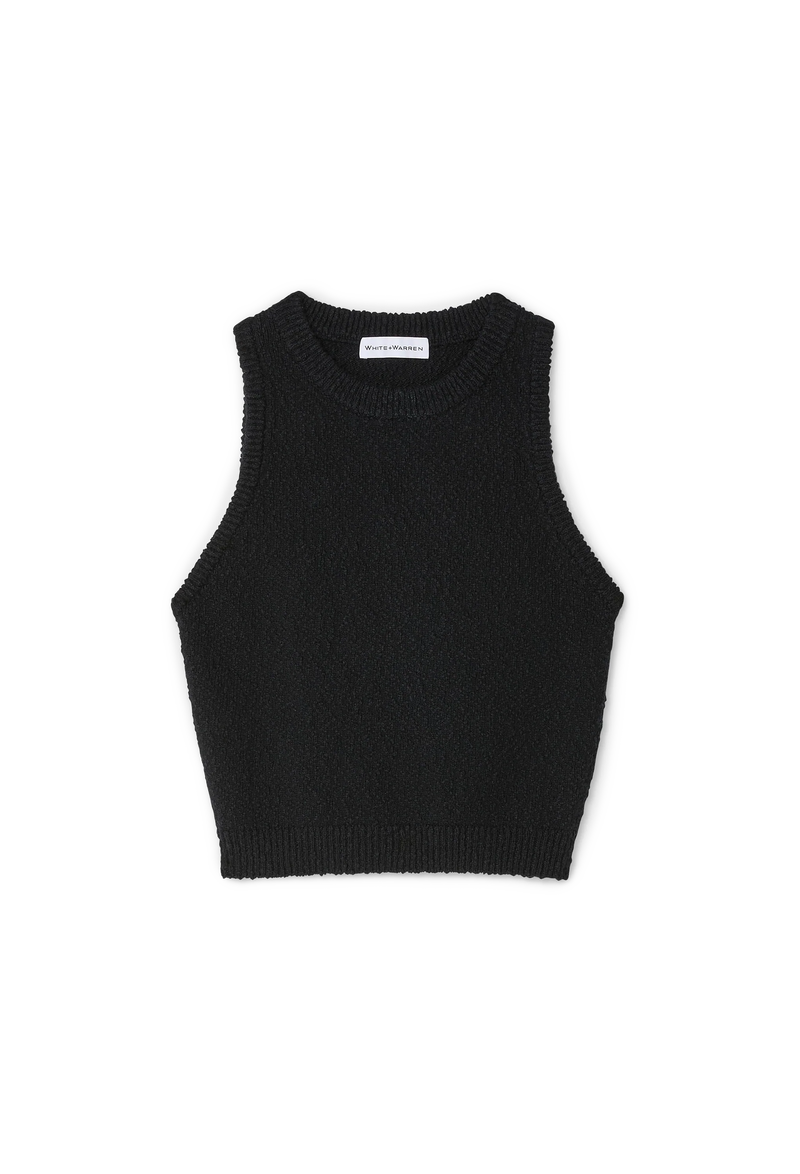 Cotton Slub Rib Trim Tank