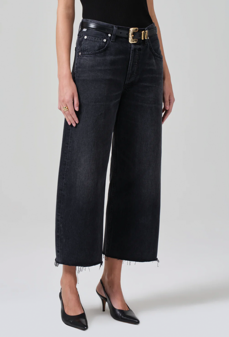 Ayla Raw Hem Crop Jean