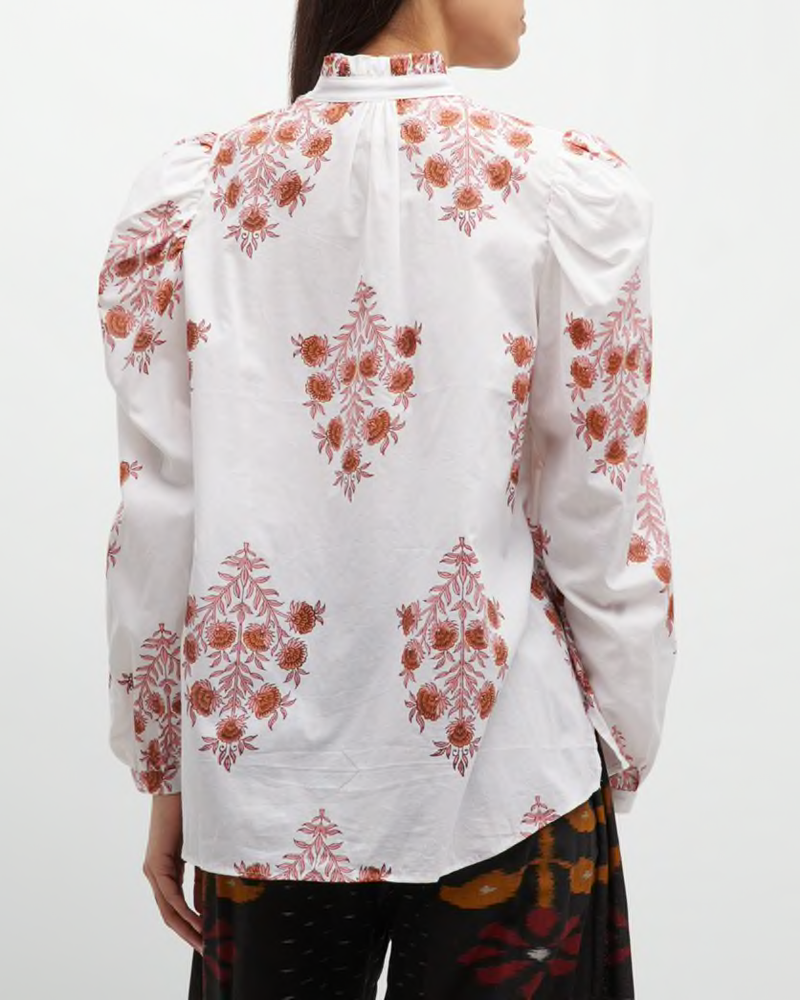 Annabel Pink Dahlia Blouse