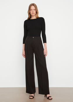 Drop Waist Pleated Trouser