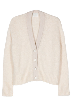 Brushed Wool Mohair Cardigan