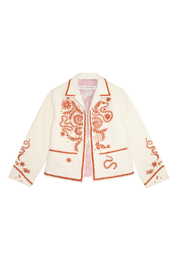 Snake & Snail Embroidered Jacket