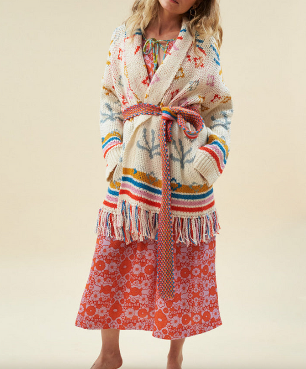 Sun Jacquard Robe