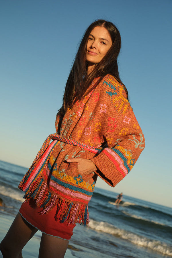 Sun Jacquard Robe